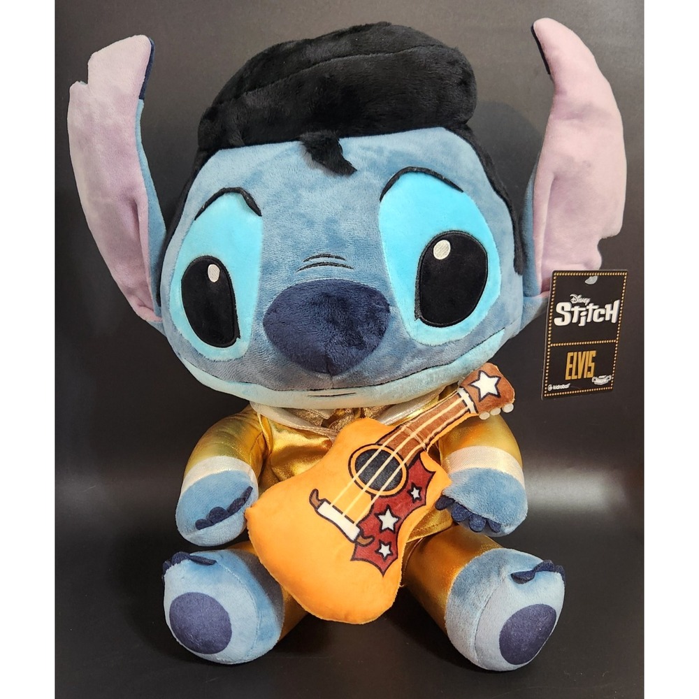 Collectible Disney: Lilo and Stitch Gold Suit Elvis Stitch HugMe Vibrating Pl...